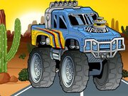 Crazy Monster Truck Jigsaw Game Online