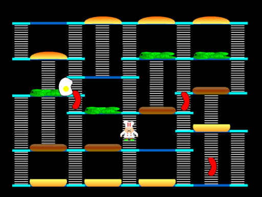 Burger Time Game Image Burger Time Game