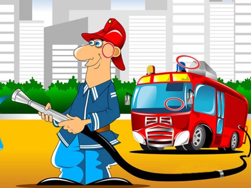 Fire Trucks Differences Game